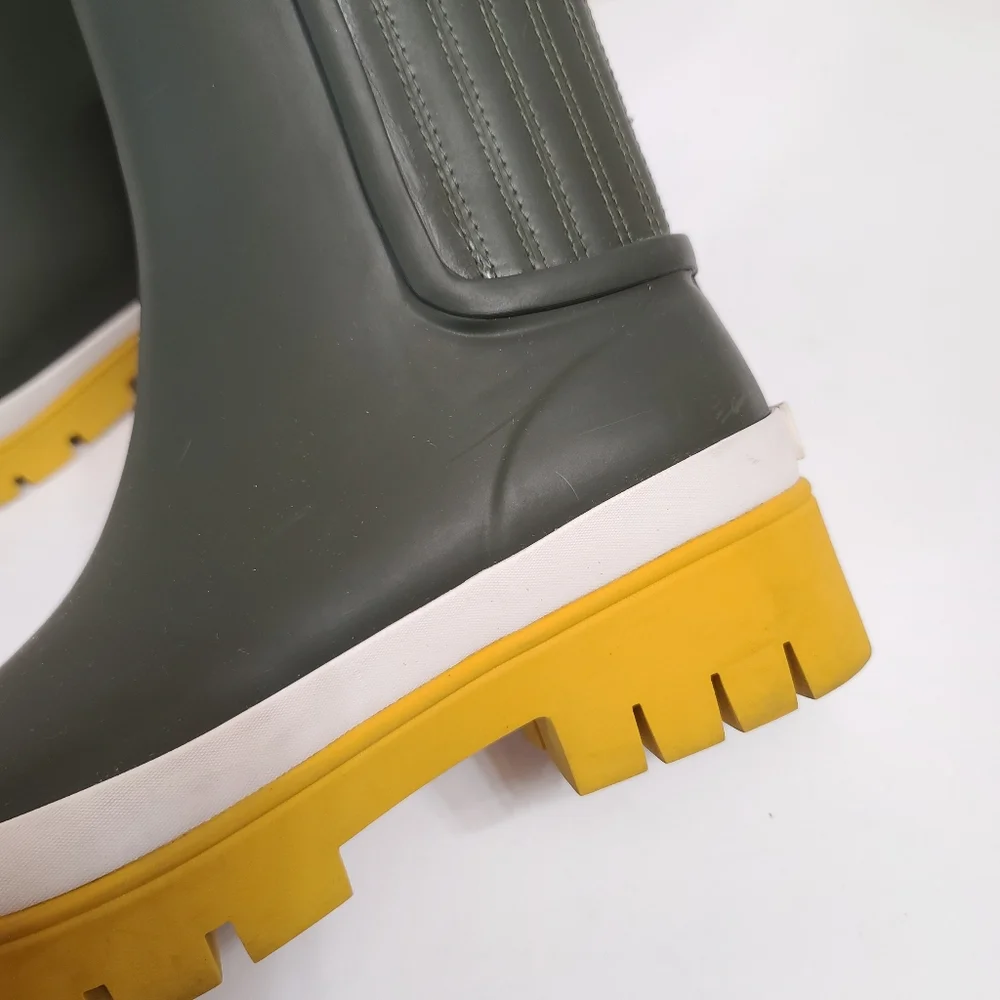 Tory Burch | Foul Weather Colorblock Lug Sole Boots in Leccio Size 7